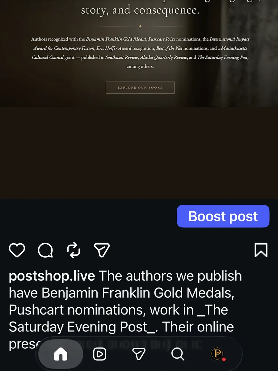 The post as it appeared on Instagram
